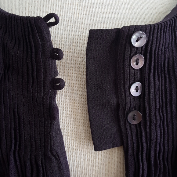 Anthropologie Rohit Rahul Khanna Sheer Broen Swing Crop Top (S) - Picture 4 of 9